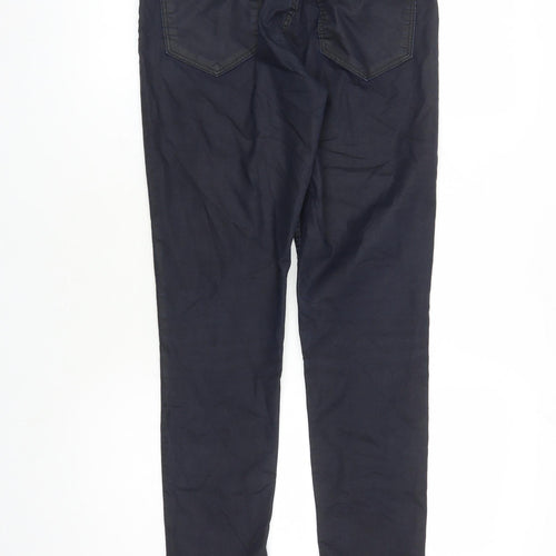 Divided by H&M Womens Blue Cotton Straight Jeans Size 12 L29 in Regular Zip - Pockets