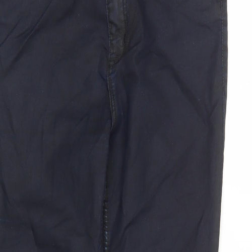 Divided by H&M Womens Blue Cotton Straight Jeans Size 12 L29 in Regular Zip - Pockets