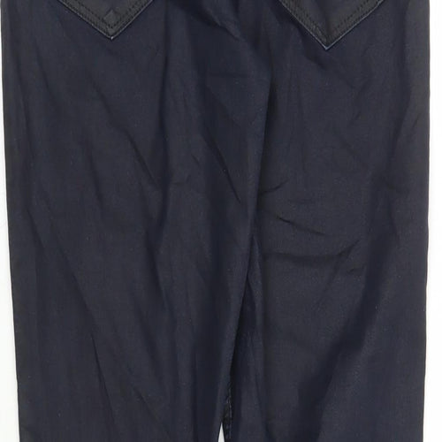 Divided by H&M Womens Blue Cotton Straight Jeans Size 12 L29 in Regular Zip - Pockets