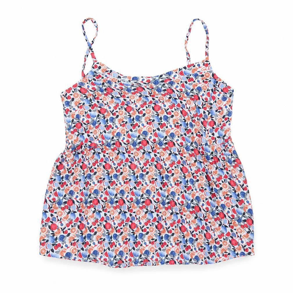 Marks and Spencer Womens Multicoloured Geometric Viscose Camisole Tank Size 14 Round Neck - Fruit Pattern