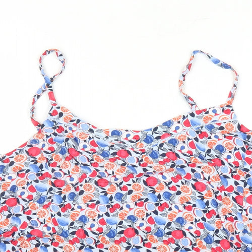 Marks and Spencer Womens Multicoloured Geometric Viscose Camisole Tank Size 14 Round Neck - Fruit Pattern
