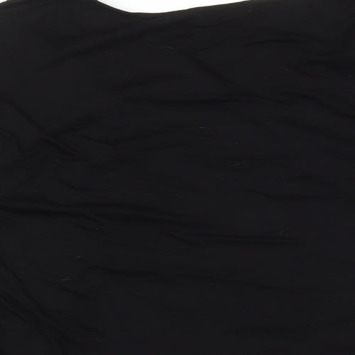 Roman Womens Black Geometric Polyester Basic Blouse Size 18 V-Neck - Star Pattern