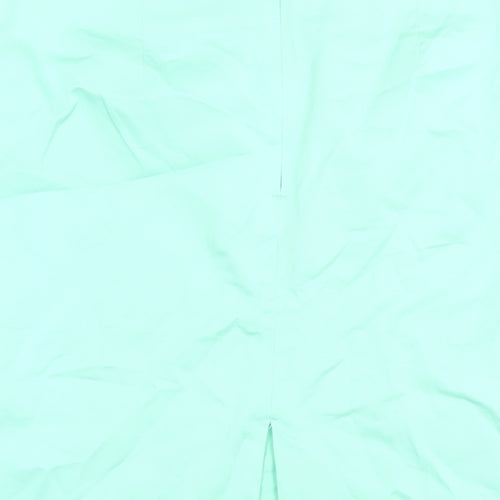 Oodji Womens Green Cotton A-Line Skirt Size 36 in Zip