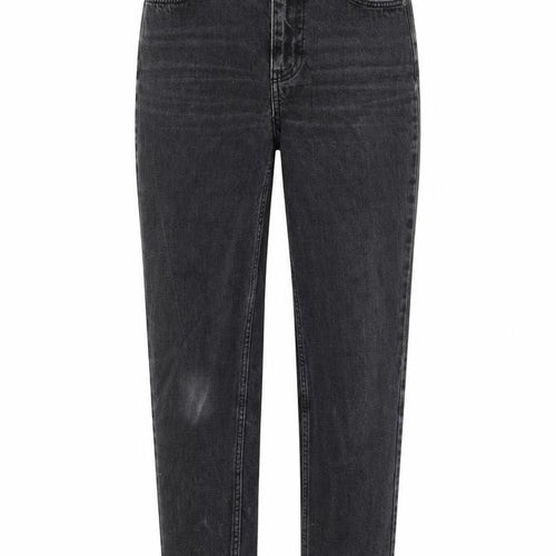 Topshop Womens Black Cotton Straight Jeans Size 28 in L28 in Regular Zip - Pockets