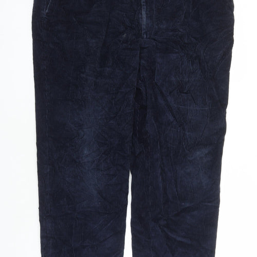 DAKS Mens Blue Cotton Snow Pants Trousers Size 40 in L31 in Regular Zip - Pockets