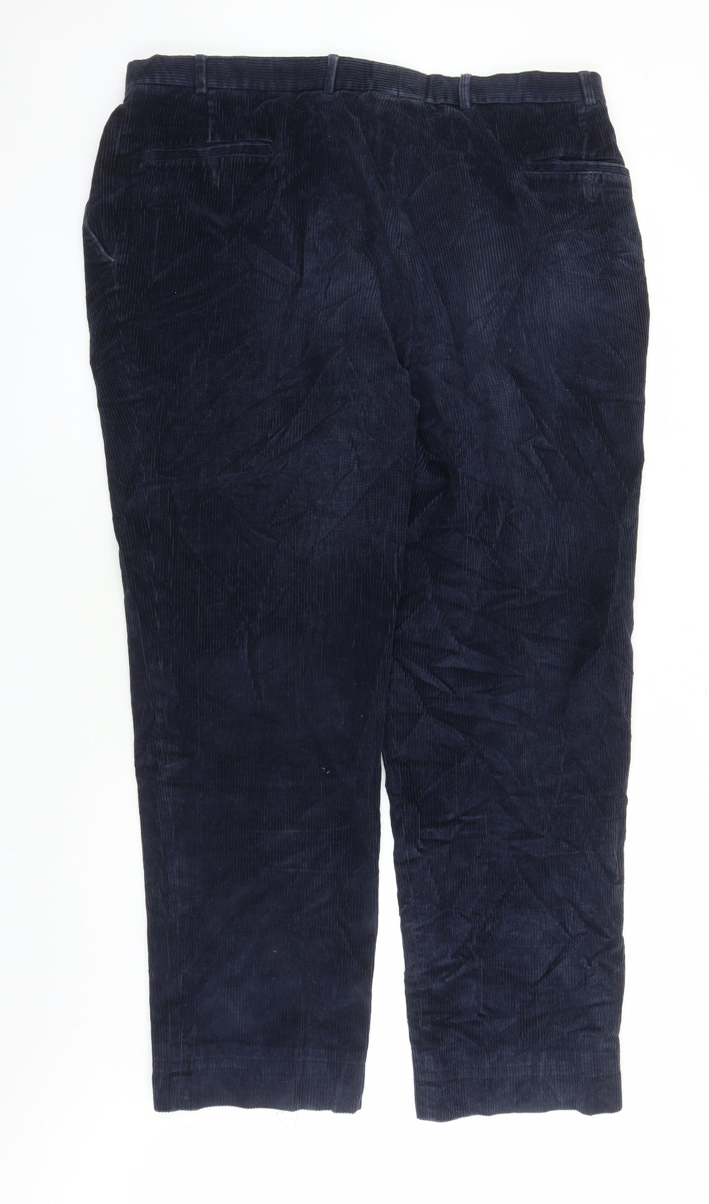 DAKS Mens Blue Cotton Snow Pants Trousers Size 40 in L31 in Regular Zip - Pockets