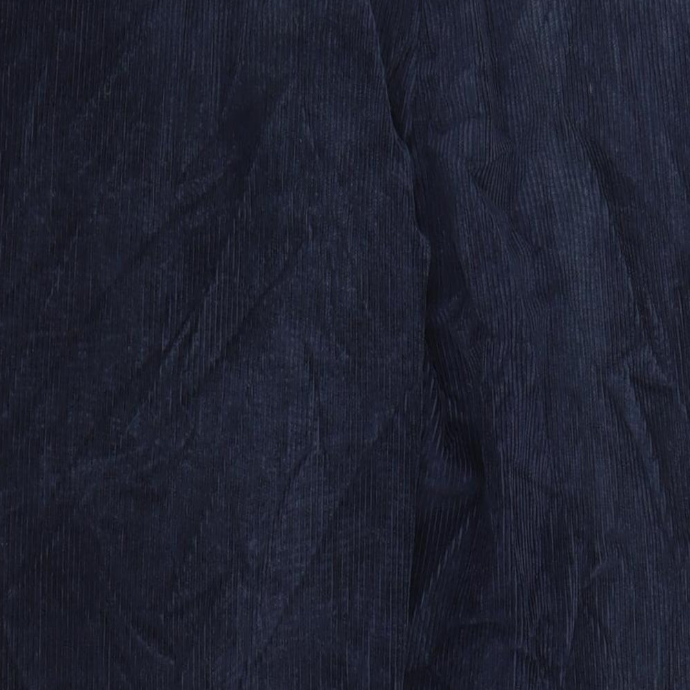 DAKS Mens Blue Cotton Snow Pants Trousers Size 40 in L31 in Regular Zip - Pockets