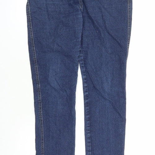 Parisian Womens Blue Cotton Jegging Jeans Size 10 L29 in Regular - Elasticated Waist