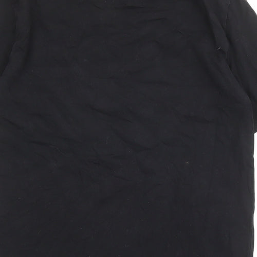 Just Cavalli Mens Black Cotton T-Shirt Size M Crew Neck