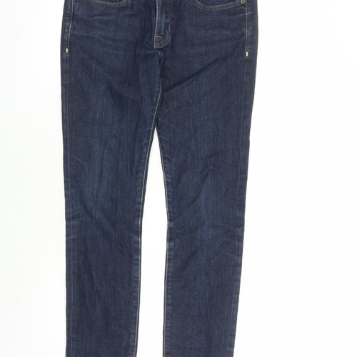 Urban Mens Blue Cotton Straight Jeans Size 30 in L31 in Regular Zip - Pockets