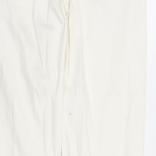 river is Mens White Cotton Straight Jeans Size 30 in L32 in Slim Button - Pockets