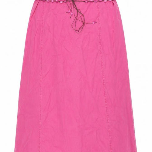 Ann Harvey Womens Pink Lyocell A-Line Skirt Size 18 Zip