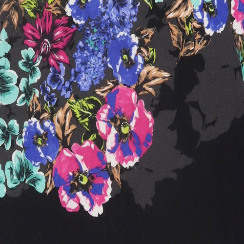 Phase Eight Womens Multicoloured Floral Viscose Tunic Blouse Size 18 Boat Neck