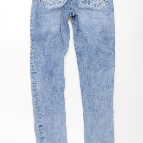 Denim & Co. Boys Blue Cotton Skinny Jeans Size 13-14 Years Regular Button