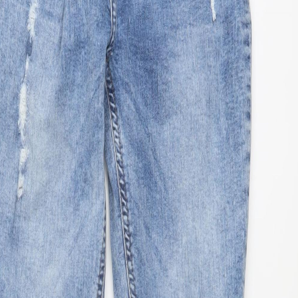 Denim & Co. Boys Blue Cotton Skinny Jeans Size 13-14 Years Regular Button