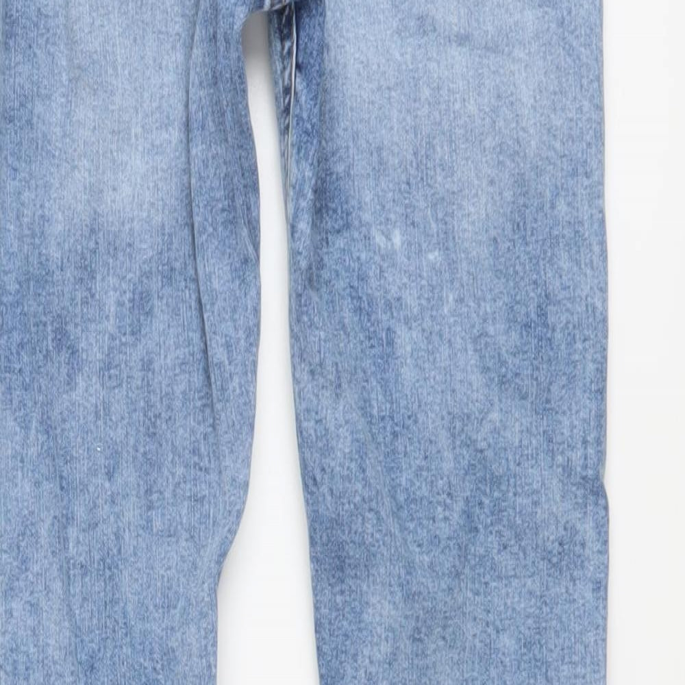 Denim & Co. Boys Blue Cotton Skinny Jeans Size 13-14 Years Regular Button