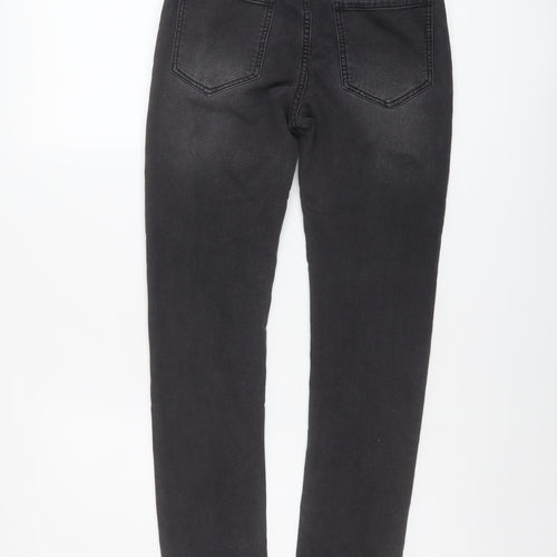 NEXT Boys Grey Cotton Skinny Jeans Size 15 Years Regular Button