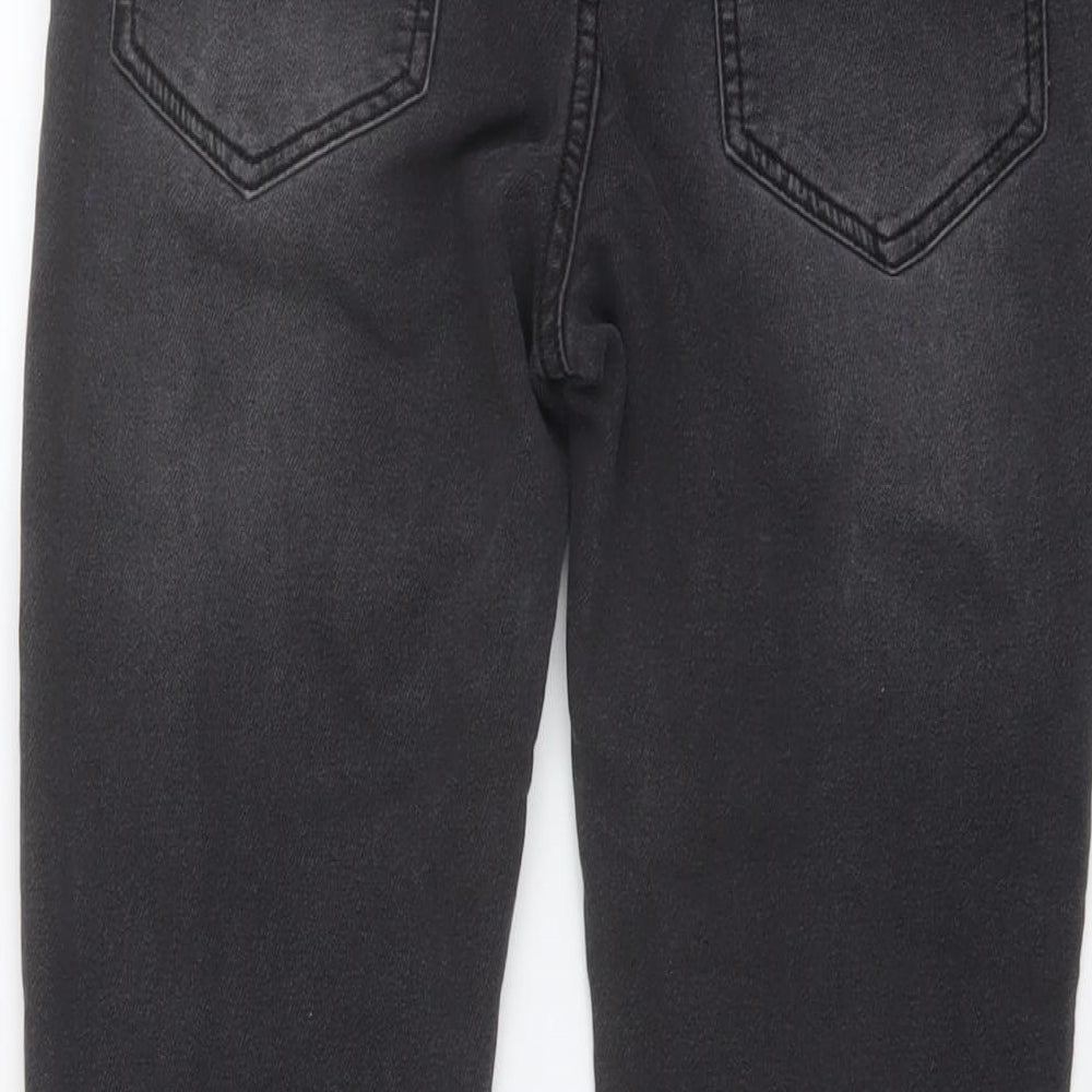 NEXT Boys Grey Cotton Skinny Jeans Size 15 Years Regular Button