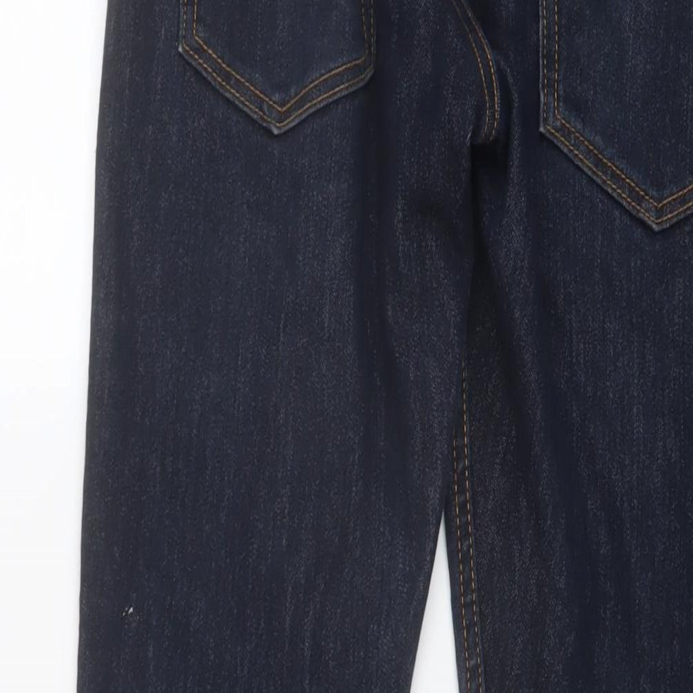 H&M Boys Blue Cotton Straight Jeans Size 12-13 Years Regular Button