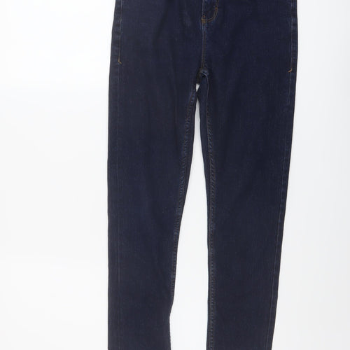NEXT Boys Blue Cotton Skinny Jeans Size 12 Years Regular Button