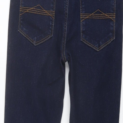 NEXT Boys Blue Cotton Skinny Jeans Size 12 Years Regular Button