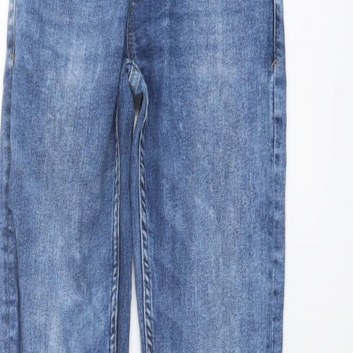NEXT Boys Blue Cotton Skinny Jeans Size 11 Years Regular Button