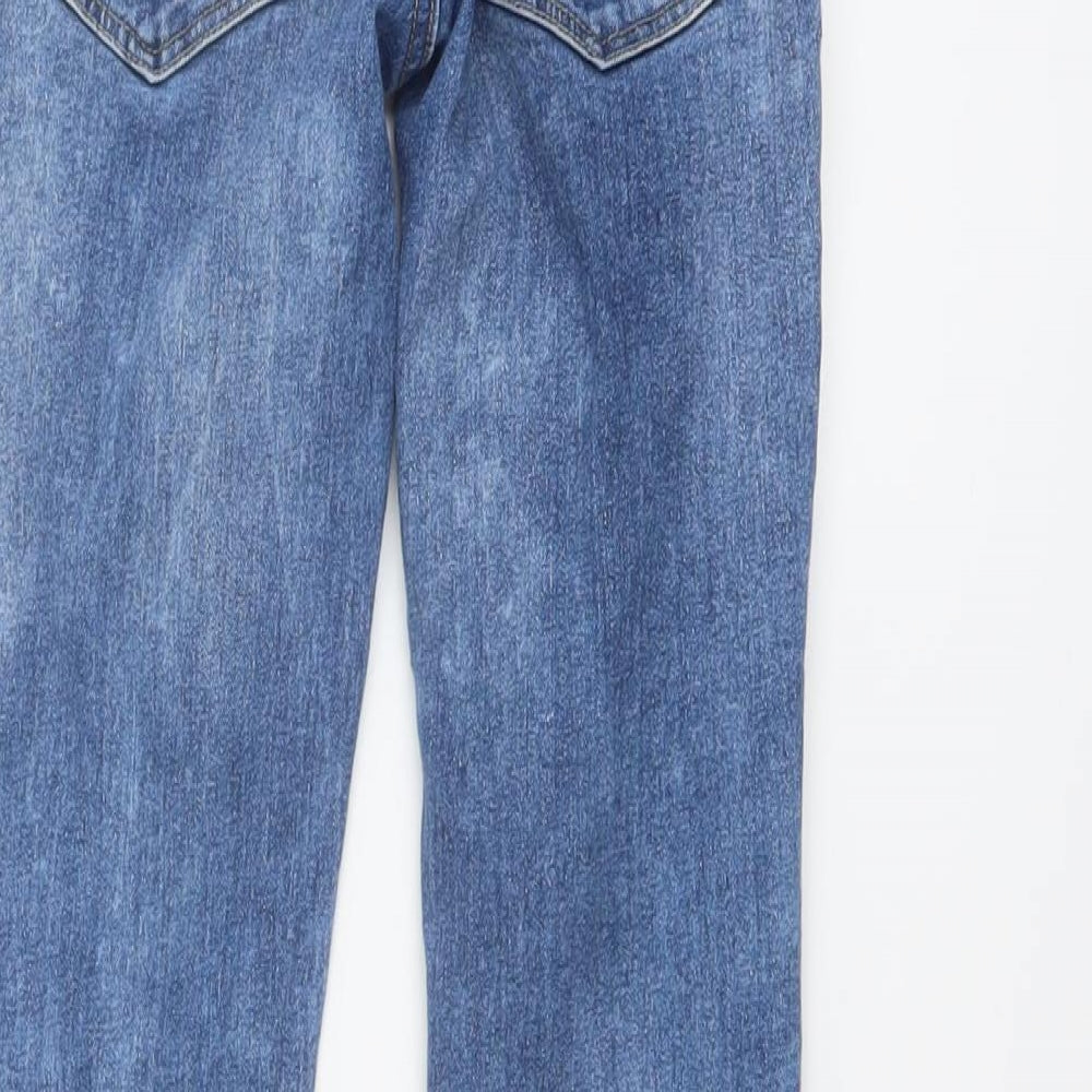 NEXT Boys Blue Cotton Skinny Jeans Size 11 Years Regular Button
