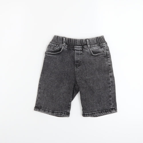 Zara Boys Grey Cotton Bermuda Shorts Size 6 Years Regular