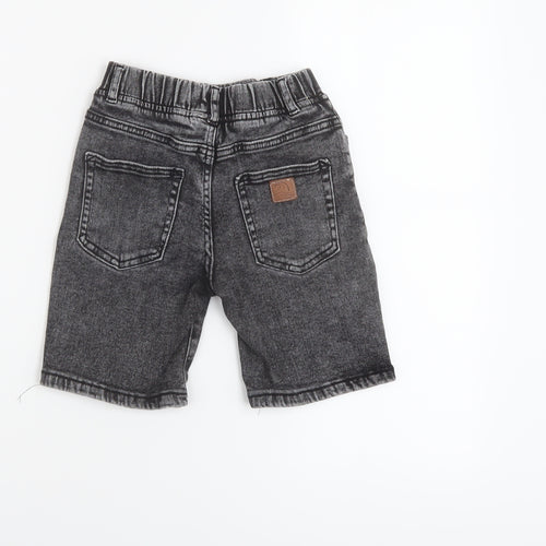 Zara Boys Grey Cotton Bermuda Shorts Size 6 Years Regular