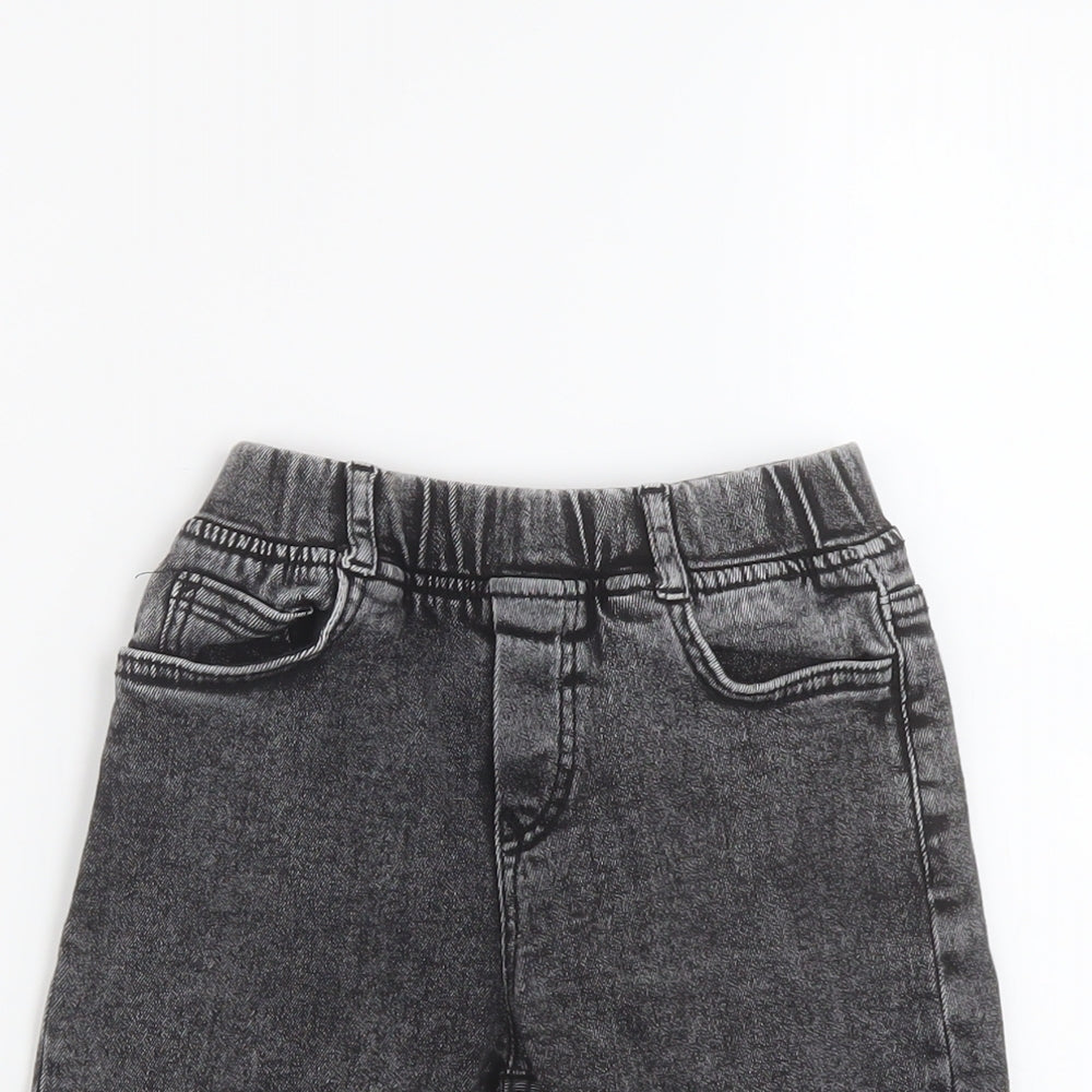Zara Boys Grey Cotton Bermuda Shorts Size 6 Years Regular