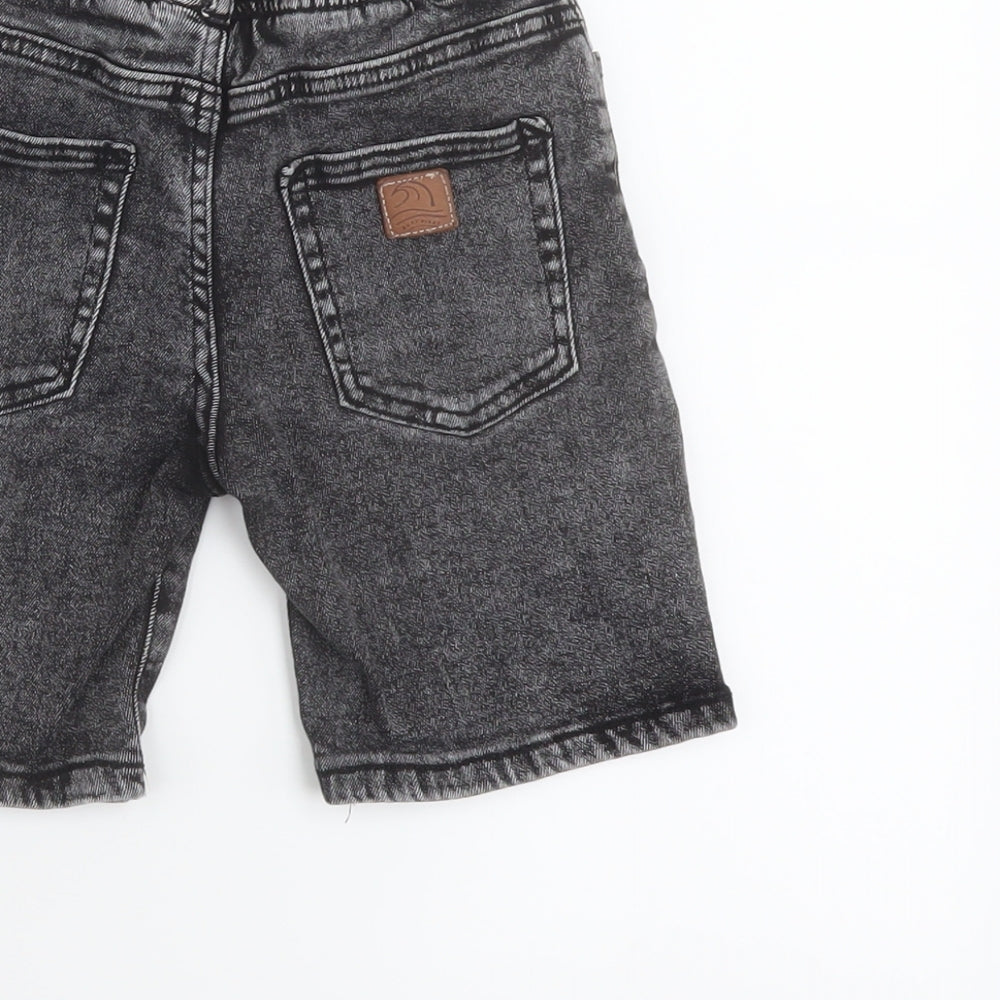 Zara Boys Grey Cotton Bermuda Shorts Size 6 Years Regular