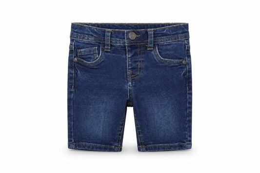 Denim & Co. Boys Blue Cotton Bermuda Shorts Size 2 Years Regular Zip