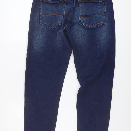 NEXT Boys Blue Cotton Straight Jeans Size 13 Years Regular Button