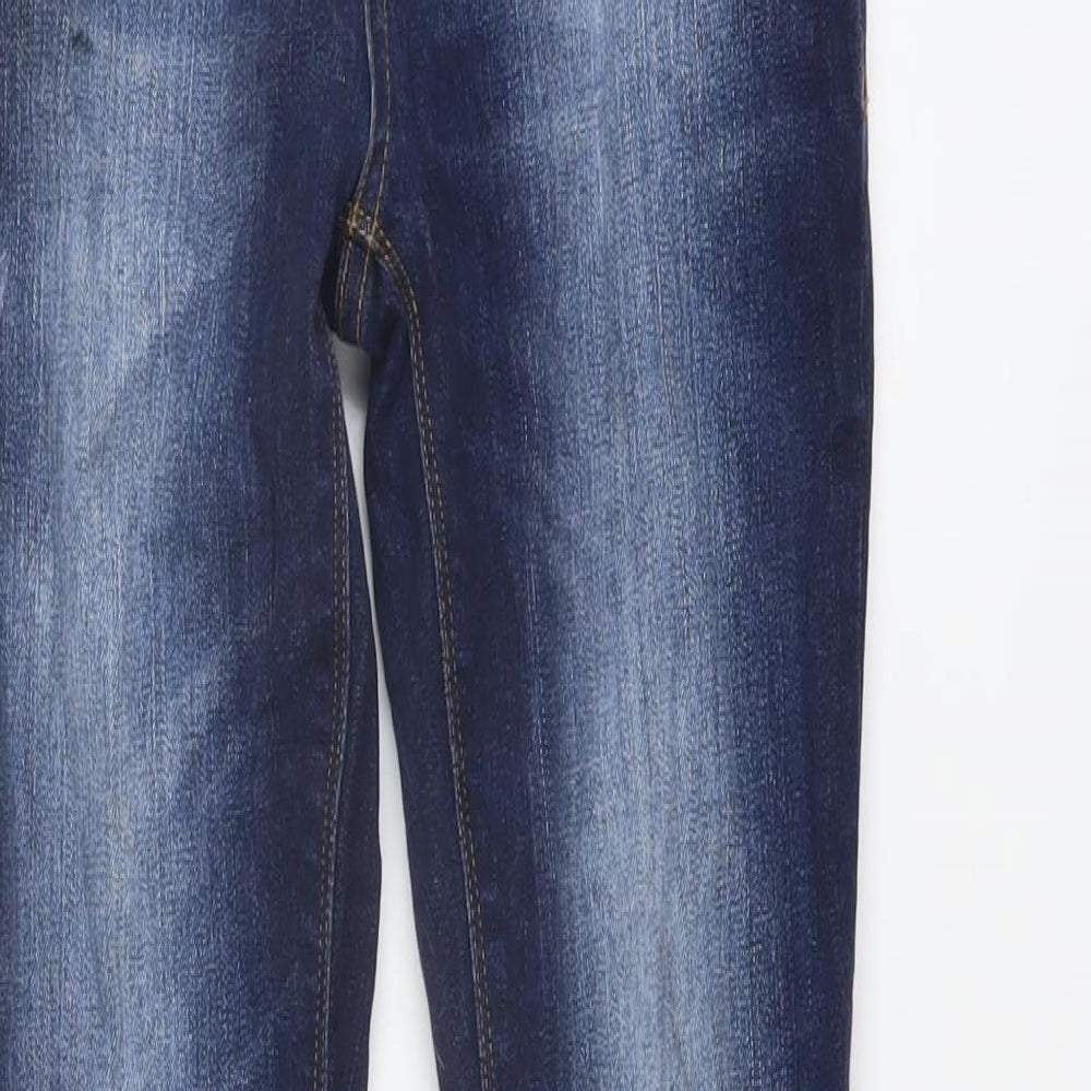 NEXT Boys Blue Cotton Skinny Jeans Size 12 Years Regular Button