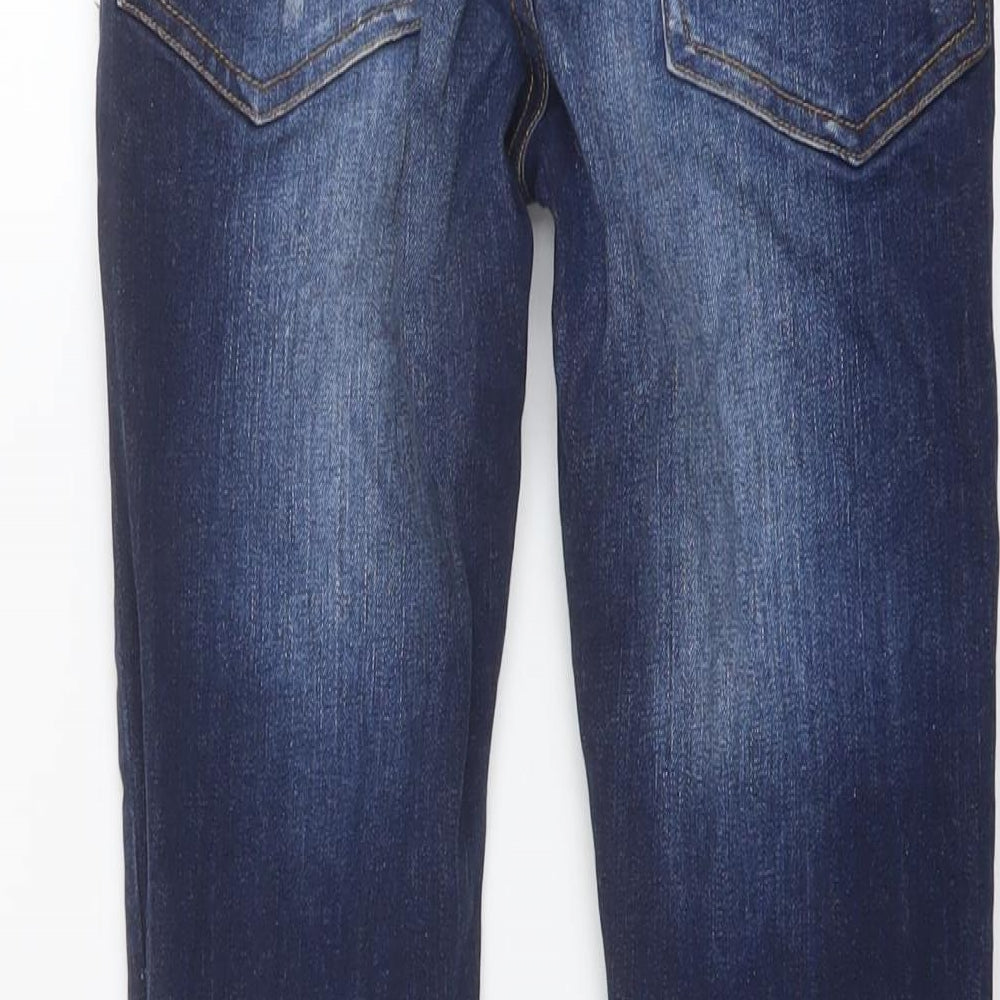 NEXT Boys Blue Cotton Skinny Jeans Size 12 Years Regular Button