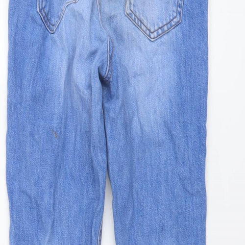 NEXT Girls Blue Cotton Straight Jeans Size 9 Years Regular Button