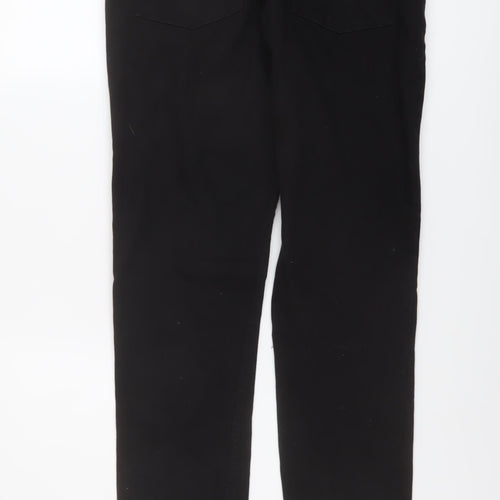 NEXT Boys Black Cotton Straight Jeans Size 16 Years Regular Button