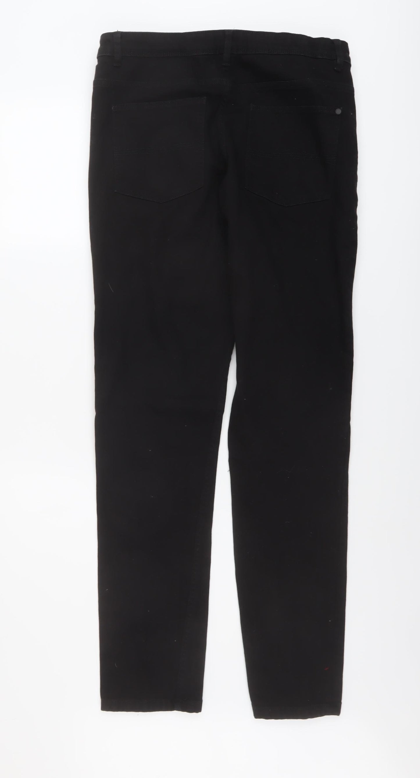 NEXT Boys Black Cotton Straight Jeans Size 16 Years Regular Button