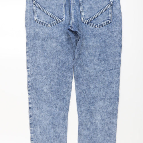NEXT Girls Blue Cotton Skinny Jeans Size 12 Years Regular Pullover