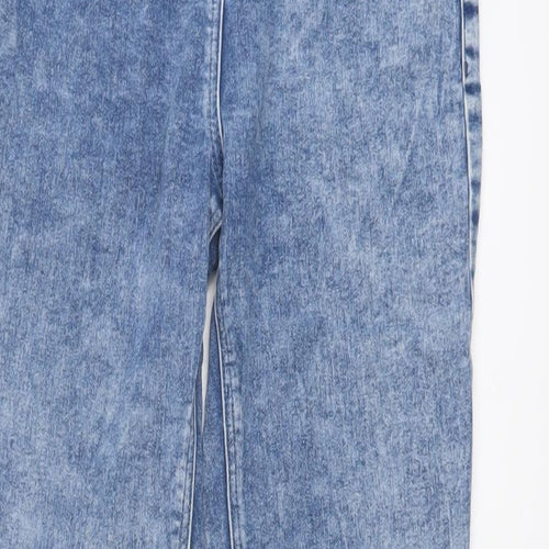 NEXT Girls Blue Cotton Skinny Jeans Size 12 Years Regular Pullover