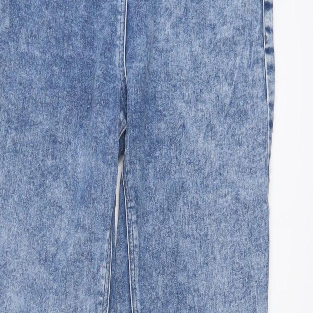 NEXT Girls Blue Cotton Skinny Jeans Size 12 Years Regular Pullover