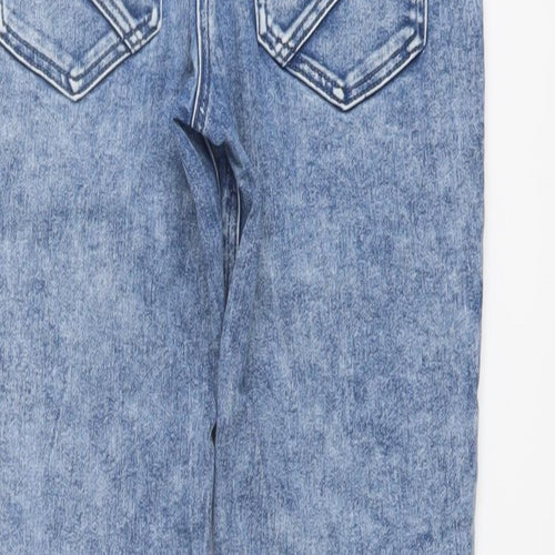 NEXT Girls Blue Cotton Skinny Jeans Size 12 Years Regular Pullover
