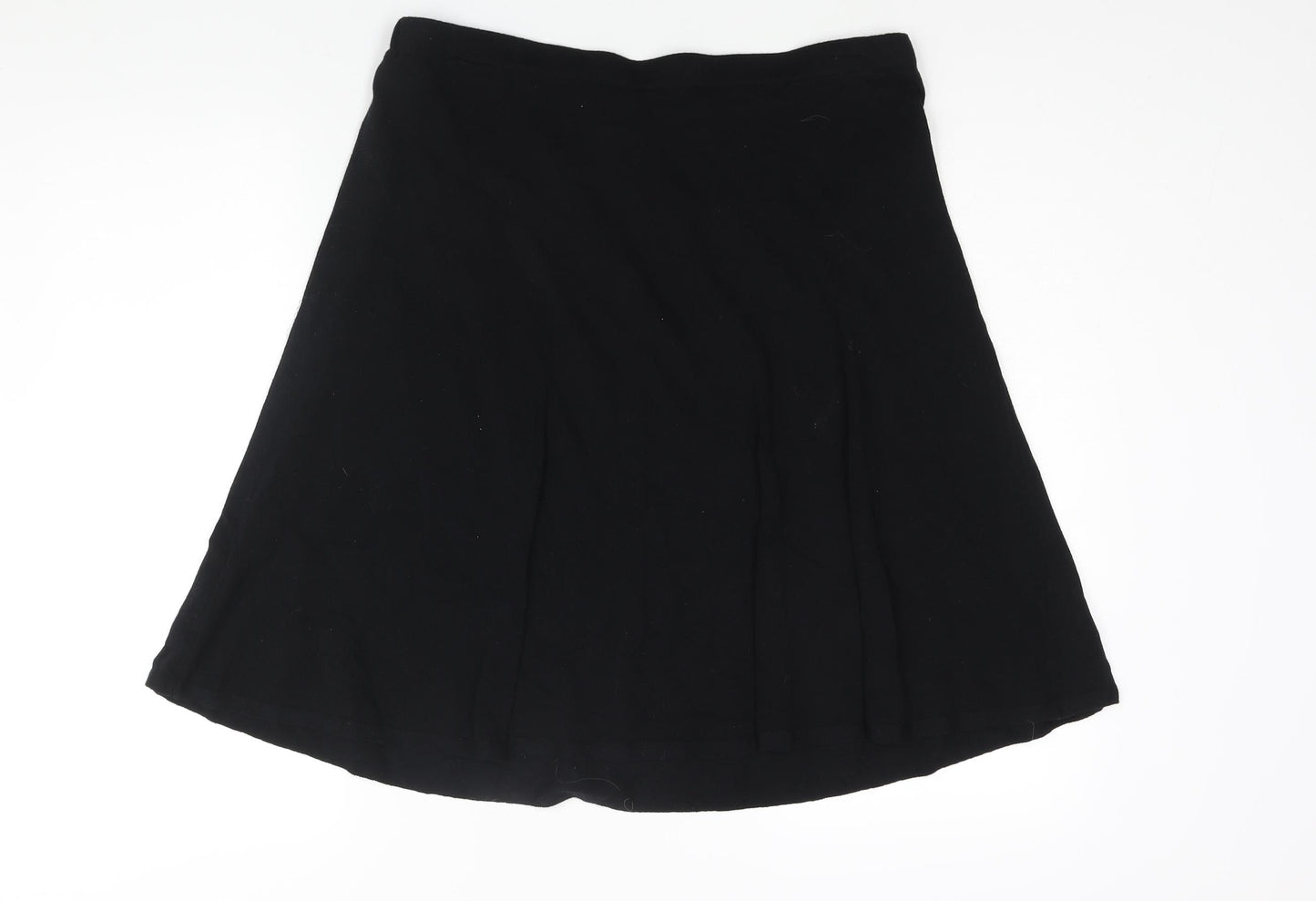 NEXT Womens Black Cotton A-Line Skirt Size 16