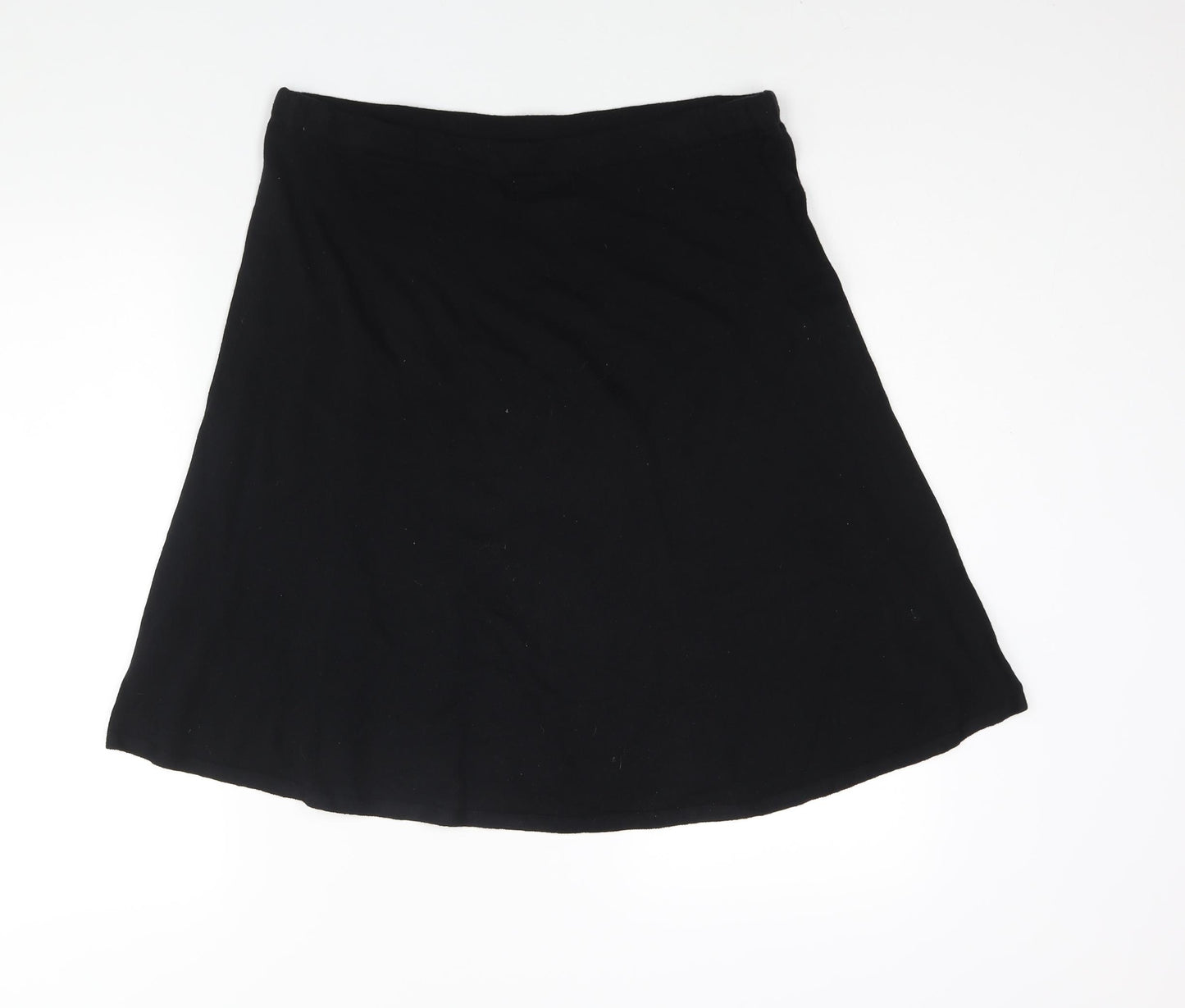 NEXT Womens Black Cotton A-Line Skirt Size 16
