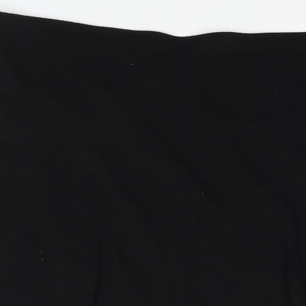 NEXT Womens Black Cotton A-Line Skirt Size 16
