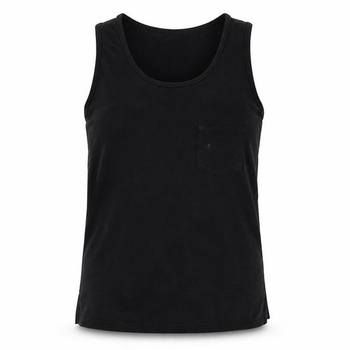 Warehouse Womens Black Polyester Camisole Blouse Size 10 Scoop Neck - Pocket Detail