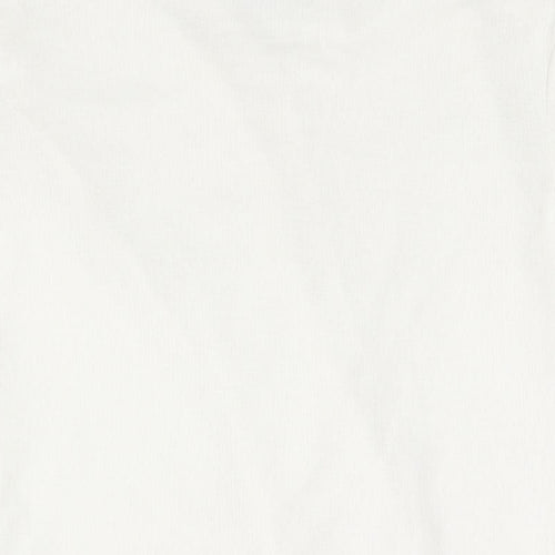 Zara Womens White Polyester Basic Blouse Size S V-Neck