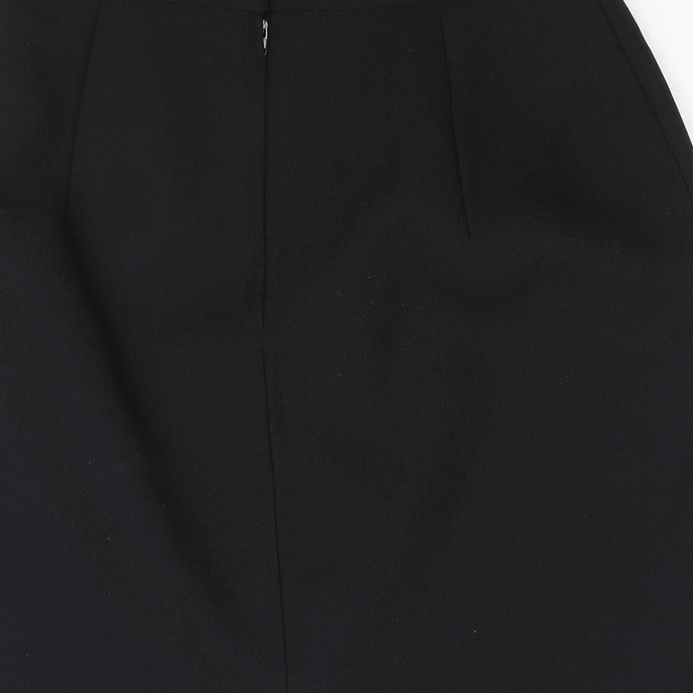 Welland Womens Black Polyester Straight & Pencil Skirt Size 14 Zip
