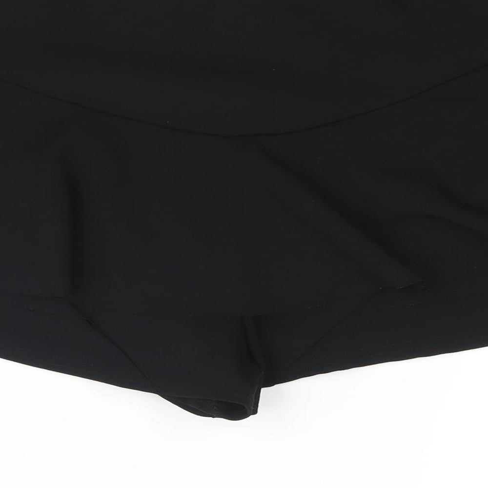 Cameo Rose Womens Black Polyester Skort Skirt Size 14