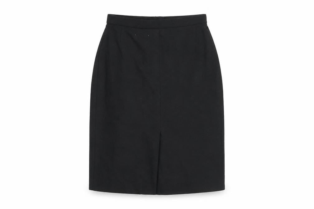 Littlewoods Womens Black Polyester Straight & Pencil Skirt Size 16 Zip